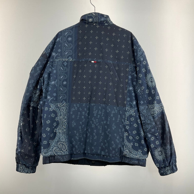 【中古品】【メンズ】 TOMMY HILFIGER トミーヒルフィガー カラーブロックリバーシブルジャケット 144-260410-SS-03-iwa サイズ：不明 カラー：ネイビー 万代Net店