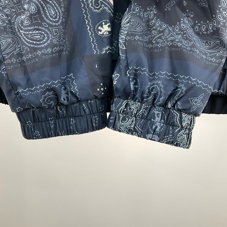 【中古品】【メンズ】 TOMMY HILFIGER トミーヒルフィガー カラーブロックリバーシブルジャケット 144-260410-SS-03-iwa サイズ：不明 カラー：ネイビー 万代Net店
