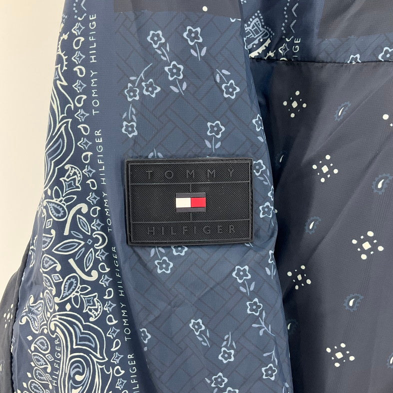 【中古品】【メンズ】 TOMMY HILFIGER トミーヒルフィガー カラーブロックリバーシブルジャケット 144-260410-SS-03-iwa サイズ：不明 カラー：ネイビー 万代Net店