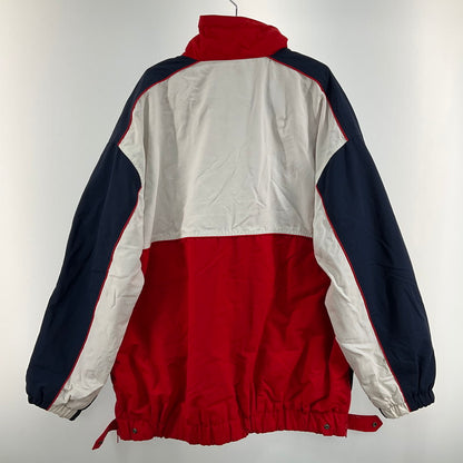 【中古品】【メンズ】 TOMMY JEANS オーバーサイズカラーブロックジャケット 144-260410-SS-04-iwa サイズ：M カラー：レッド ホワイト ネイビー 万代Net店