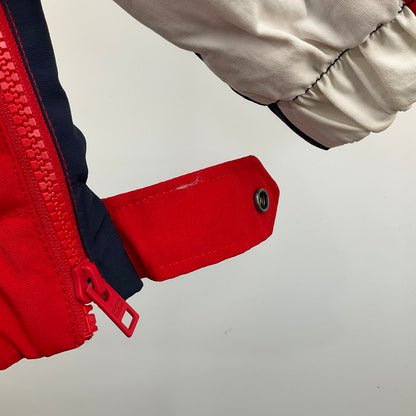 【中古品】【メンズ】 TOMMY JEANS オーバーサイズカラーブロックジャケット 144-260410-SS-04-iwa サイズ：M カラー：レッド ホワイト ネイビー 万代Net店
