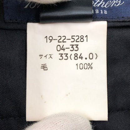 【現状渡し品】【メンズ】 Brooks Brothers ブルックスブラザーズ WOOL SLACKS PANT 19-22-5281 ウール スラックスパンツ ボトムス 157-260420-hn-04-fur サイズ：33 カラー：グレー系 万代Net店