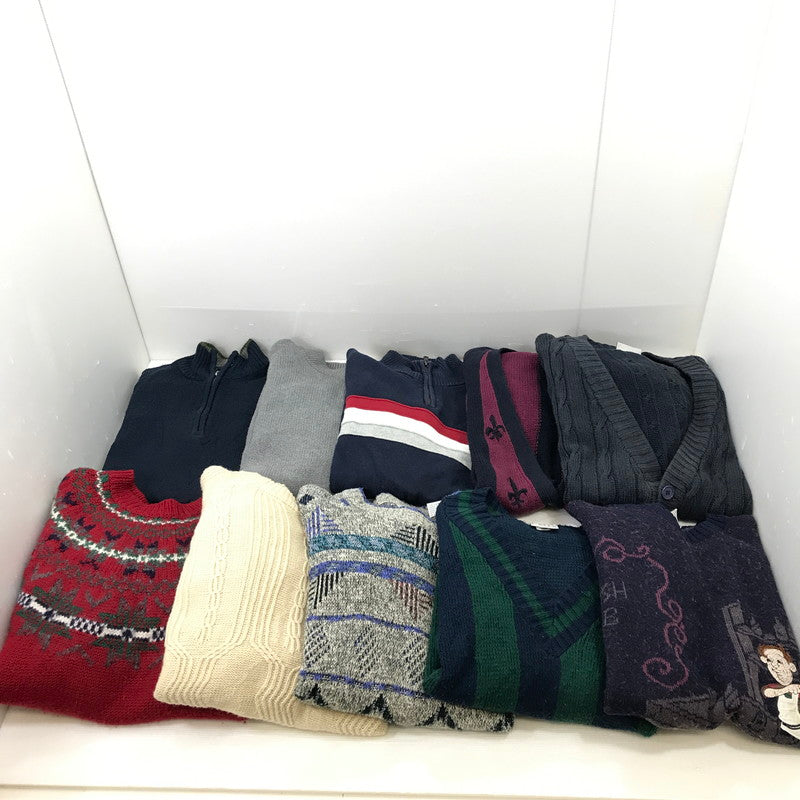 【現状渡し品】【メンズ】 まとめ売り ニット 10着セット 146-251226-yk-08-tag 万代Net店
