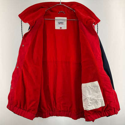 【中古品】【メンズ】 TOMMY JEANS オーバーサイズカラーブロックジャケット 144-260410-SS-04-iwa サイズ：M カラー：レッド ホワイト ネイビー 万代Net店