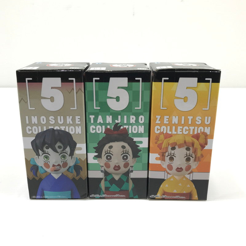 【中古美品】 鬼滅の刃 ワールドコレクタブルフィギュア 竈門炭治郎 我妻善逸 嘴平伊之助 コレクション 炭子 善子 猪子 3点セット プライズ品 未開封 051-260615-ti-11-tag 万代Net店