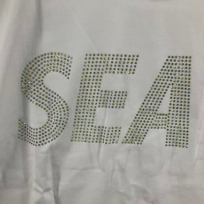 【未使用品】【メンズ】 WIND AND SEA WDS-SEA-22S-03 RHINE STONE S/S TEE 147-260410-SS-06-iwa サイズ：M カラー：ホワイト 万代Net店
