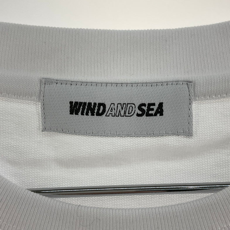 【未使用品】【メンズ】 WIND AND SEA WDS-SEA-22S-03 RHINE STONE S/S TEE 147-260410-SS-06-iwa サイズ：M カラー：ホワイト 万代Net店