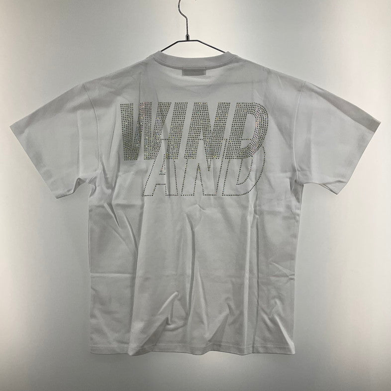 【未使用品】【メンズ】 WIND AND SEA WDS-SEA-22S-03 RHINE STONE S/S TEE 147-260410-SS-06-iwa サイズ：M カラー：ホワイト 万代Net店