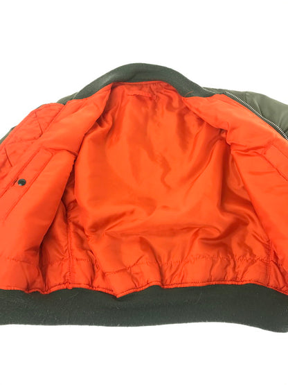 【中古品】【メンズ】 USED ユーズド FLIGHT JACKET KHAKI 0615-00-573-8335 USA製 フライト ジャケット アウター 146-260805-rt-06-tagh サイズ：M カラー：カーキ 万代Net店