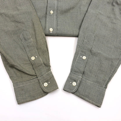 【現状渡し品】【メンズ】 POLO RALPH LAUREN ポロ・ラルフローレン BLAKE L/S BD SHIRT ブレイク ボタンダウン 千鳥格子 長袖シャツ カジュアルシャツ ヴィンテージ トップス 146-260420-hn-07-fur サイズ：L カラー：ブラック/ホワイト 万代Net店