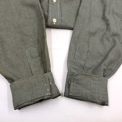 【現状渡し品】【メンズ】 POLO RALPH LAUREN ポロ・ラルフローレン BLAKE L/S BD SHIRT ブレイク ボタンダウン 千鳥格子 長袖シャツ カジュアルシャツ ヴィンテージ トップス 146-260420-hn-07-fur サイズ：L カラー：ブラック/ホワイト 万代Net店