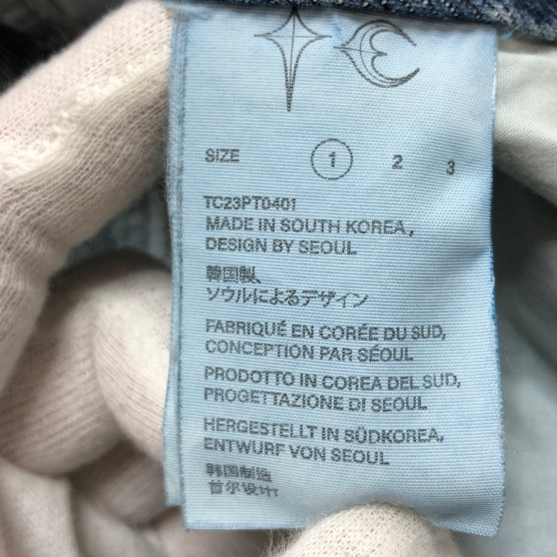 【中古品】【メンズ】 THUG CLUB サグクラブ TC23PT0401 デニムパンツ ボトムス 152-250806-hn-02-fur サイズ：1 カラー：インディゴ 万代Net店