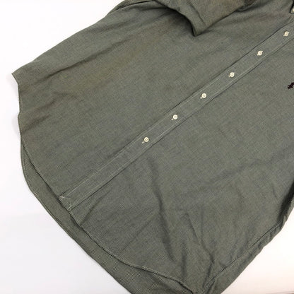 【現状渡し品】【メンズ】 POLO RALPH LAUREN ポロ・ラルフローレン BLAKE L/S BD SHIRT ブレイク ボタンダウン 千鳥格子 長袖シャツ カジュアルシャツ ヴィンテージ トップス 146-260420-hn-07-fur サイズ：L カラー：ブラック/ホワイト 万代Net店