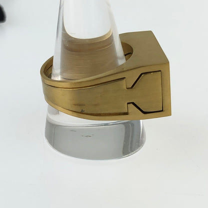 【中古品】【メンズ】 HUF 指輪 リング アクセサリー ゴールド ハフ 192-251217-SY-03-iwa サイズ：23号 カラー：ゴールド 23号 万代Net店