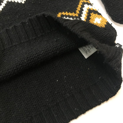 【中古品】【メンズ】 ステューシー ROLL NECK FAIRISLE SWEATER 117251 ロール ネック フェアアイル セーター トップス ニット 142-250704-KS-09-teih サイズ：M カラー：ブラック 万代Net店