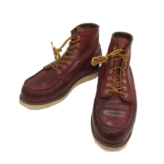 【現状渡し品】【メンズ】 RED WING レッドウィング CLASSIC WORK 6"MOC-TOE 8875 クラシックワーク 6インチ モックトゥ ブーツ シューズ 靴 164-250429-hn-01-fur サイズ：26.0cm US 8 カラー：レッド系 万代Net店