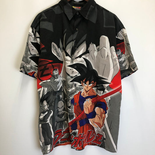 【中古品】【メンズ】 ドラゴンボールZ 00’S USA 半袖シャツ 古着 (fuz) 147-240716-wy-12-tom サイズ：M カラー：ブラック 万代Net店
