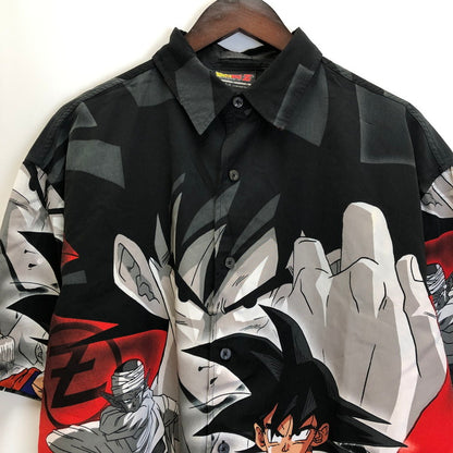 【中古品】【メンズ】 ドラゴンボールZ 00’S USA 半袖シャツ 古着 (fuz) 147-240716-wy-12-tom サイズ：M カラー：ブラック 万代Net店