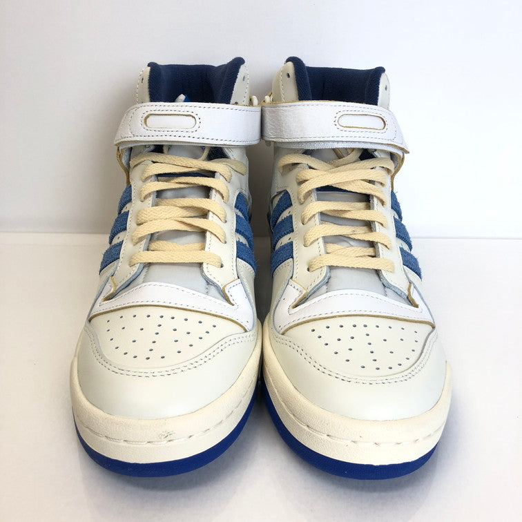 【中古美品】【メンズ】 adidas アディダス ADIDAS FY7793 FORUM 84 HIGH BLUE THREAD 161-240917-wy-1-tom サイズ：27cm カラー：ホワイト 万代Net店