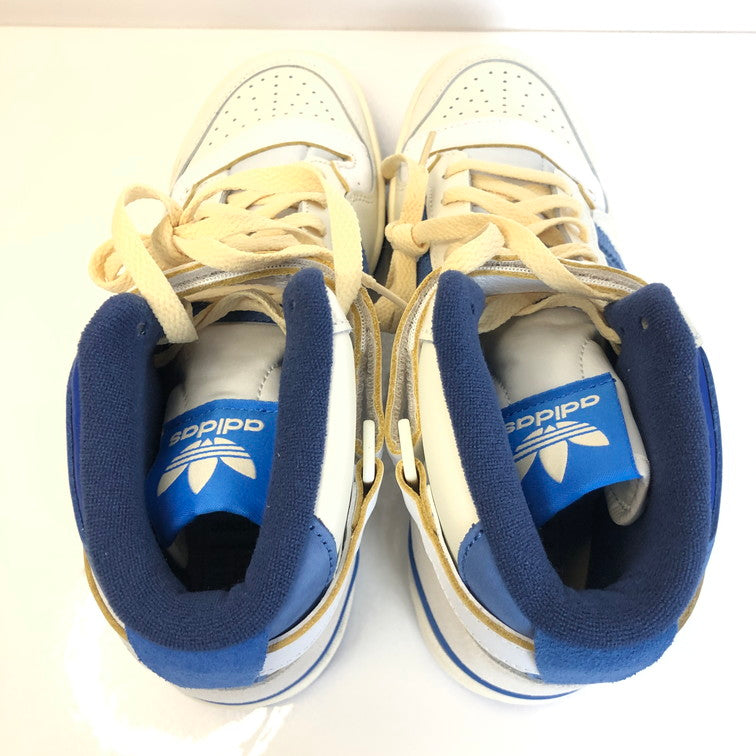 【中古美品】【メンズ】 adidas アディダス ADIDAS FY7793 FORUM 84 HIGH BLUE THREAD 161-240917-wy-1-tom サイズ：27cm カラー：ホワイト 万代Net店