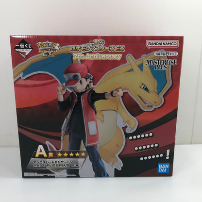 【中古美品】 一番くじ ポケモンマスターズ EX 7th Anniversary A賞 マジコスレッド＆リザー ドン MASTERLISE PLUS 未開封 052-260929-ti-01-tag 万代Net店