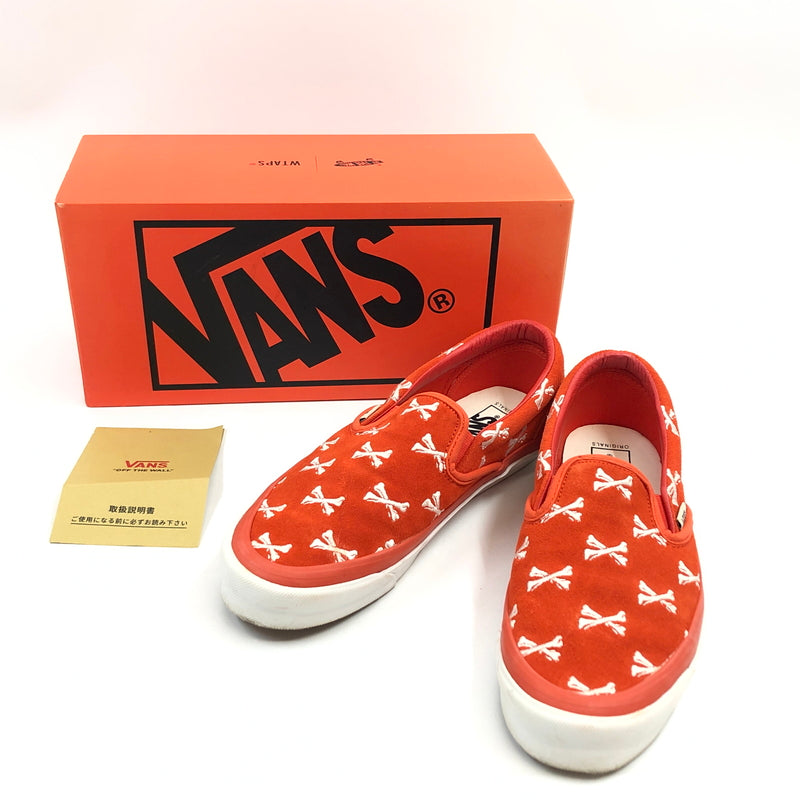 【中古品】【メンズ】 WTAPS ダブルタップス × VANS バンズ OG CLASSIC SLIP-ON VN0A45JKK09 オージー クラシック スリッポン スニーカー シューズ 靴 162-261003-hn-01-fur サイズ：27.5cm US9.5 カラー：オレンジ/ホワイト 万代Net店