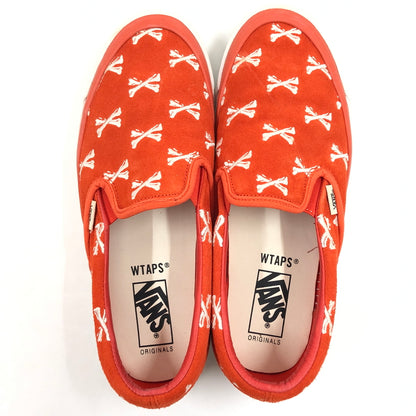 【中古品】【メンズ】 WTAPS ダブルタップス × VANS バンズ OG CLASSIC SLIP-ON VN0A45JKK09 オージー クラシック スリッポン スニーカー シューズ 靴 162-261003-hn-01-fur サイズ：27.5cm US9.5 カラー：オレンジ/ホワイト 万代Net店