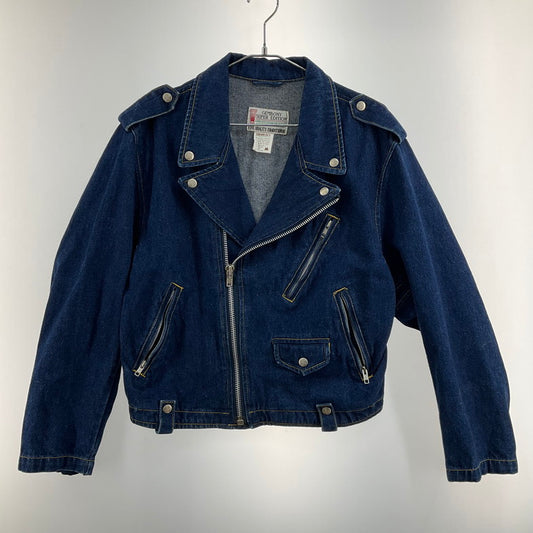 【中古品】【メンズ】 GEMBONY デニム ライダースジャケット 146-260414-SS-03-iwa サイズ：M カラー：ブルー 万代Net店