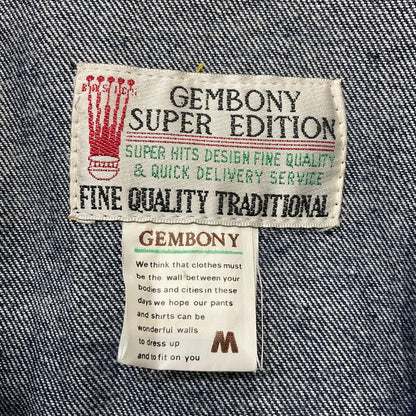 【中古品】【メンズ】 GEMBONY デニム ライダースジャケット 146-260414-SS-03-iwa サイズ：M カラー：ブルー 万代Net店