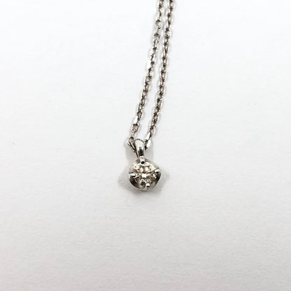 【中古美品】【レディース】 4℃ ヨンドシー K10 WHITE GOLD NECKLACE 111146123218 Ｋ10 ホワイトゴールド ネックレス アクセサリー 192-261003-hn-04-fur カラー：ホワイトゴールド 万代Net店