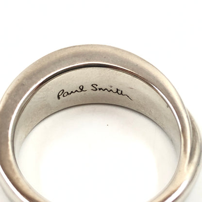 【中古品】【メンズ】 PAUL SMITH ポール・スミス DOUBLE RING MOTIF OPEN RING ダブルリング モチーフ オープンリング 指輪 アクセサリー 193-261003-hn-06-fur カラー：シルバー系 17号 万代Net店