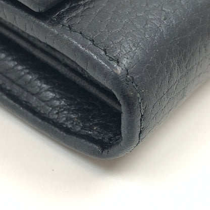 【中古品】【レディース】 GUCCI グッチ DOUBLE G CONTINENTAL WALLET ダブルG コンチネンタルウォレット 長財布 財布 181-261003-hn-07-fur カラー：ブラック 万代Net店