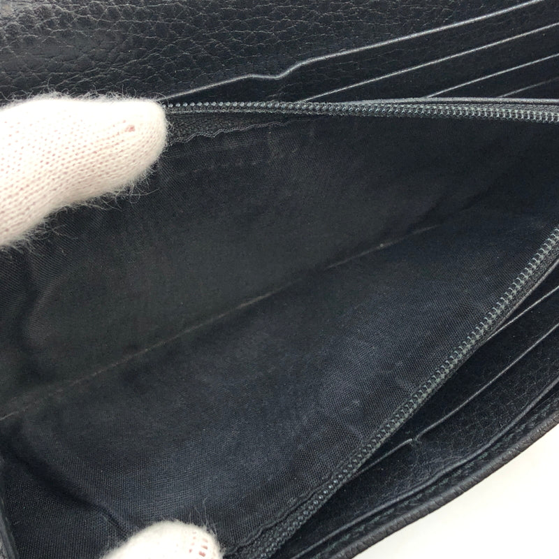 【中古品】【レディース】 GUCCI グッチ DOUBLE G CONTINENTAL WALLET ダブルG コンチネンタルウォレット 長財布 財布 181-261003-hn-07-fur カラー：ブラック 万代Net店