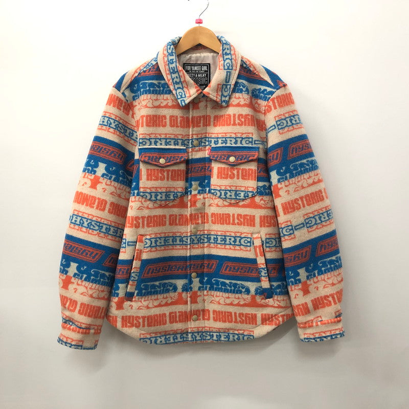 【中古品】【メンズ】 HYSTERIC GLAMOUR ヒステリックグラマー 02233AB13 CPOジャケット アウター  140-231220-at-4-tei サイズ：M カラー：総柄 万代Net店