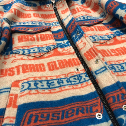 【中古品】【メンズ】 HYSTERIC GLAMOUR ヒステリックグラマー 02233AB13 CPOジャケット アウター  140-231220-at-4-tei サイズ：M カラー：総柄 万代Net店