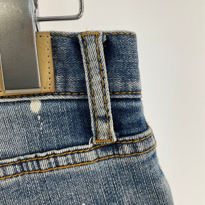 【中古品】【メンズ】 MNML SPLASH クラッシュスキニーデニムパンツ 158-260414-SS-07-iwa サイズ：28 カラー：ライトブルー 万代Net店
