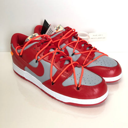 【中古美品】【メンズ】 NIKE ナイキ NIKE×OFF-WHITE CT0856-600 DUNK LOW ”UNIVERSITY RED WOLF GREY” 160-240917-wy-10-tom サイズ：28.5cm カラー：グレー 万代Net店