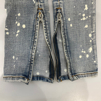 【中古品】【メンズ】 MNML SPLASH クラッシュスキニーデニムパンツ 158-260414-SS-07-iwa サイズ：28 カラー：ライトブルー 万代Net店
