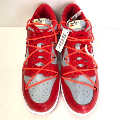 【中古美品】【メンズ】 NIKE ナイキ NIKE×OFF-WHITE CT0856-600 DUNK LOW ”UNIVERSITY RED WOLF GREY” 160-240917-wy-10-tom サイズ：28.5cm カラー：グレー 万代Net店