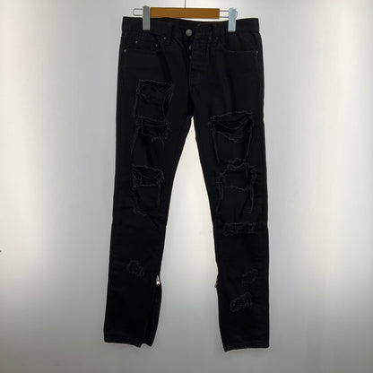 【中古品】【メンズ】 MNML ダメージ スキニーパンツ 158-260414-SS-08-iwa サイズ：28 カラー：ブラック 万代Net店