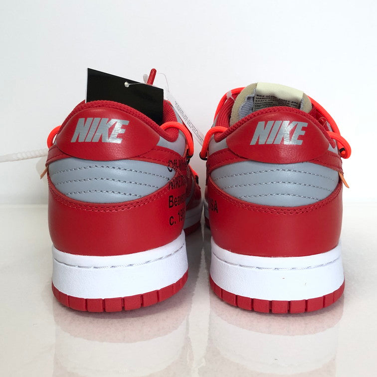 【中古美品】【メンズ】 NIKE ナイキ NIKE×OFF-WHITE CT0856-600 DUNK LOW ”UNIVERSITY RED WOLF GREY” 160-240917-wy-10-tom サイズ：28.5cm カラー：グレー 万代Net店