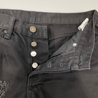 【中古品】【メンズ】 MNML ダメージ スキニーパンツ 158-260414-SS-08-iwa サイズ：28 カラー：ブラック 万代Net店