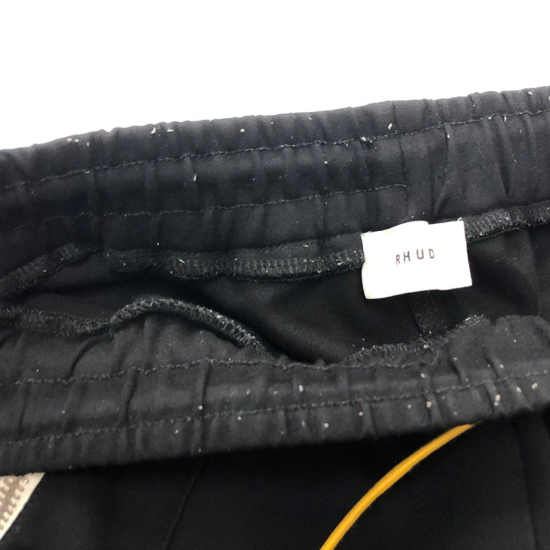 【現状渡し品】【メンズ】  RHUDE TRACK PANT ルード トラックパンツ サイドラインパンツ ジャージパンツ 153-240523-mw-4-tei サイズ：L カラー：ブラック 万代Net店
