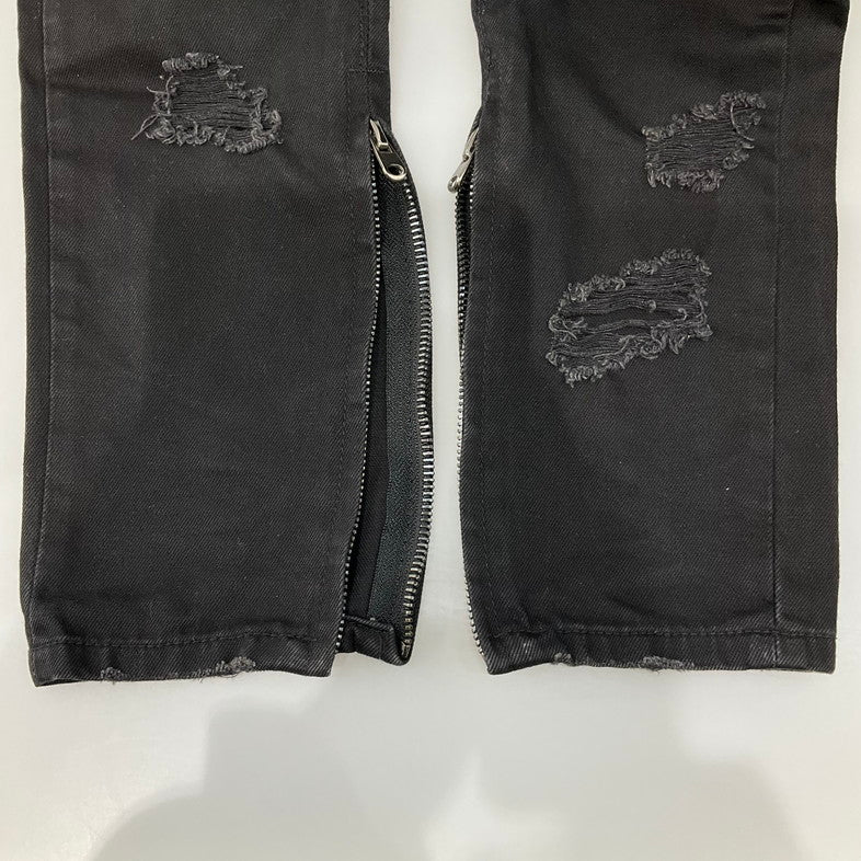 【中古品】【メンズ】 MNML ダメージ スキニーパンツ 158-260414-SS-08-iwa サイズ：28 カラー：ブラック 万代Net店