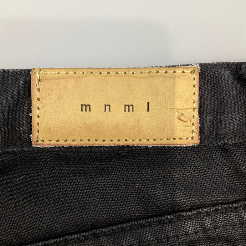 【中古品】【メンズ】 MNML ダメージ スキニーパンツ 158-260414-SS-08-iwa サイズ：28 カラー：ブラック 万代Net店