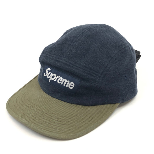 【中古品】【メンズ/レディース】 SUPREME シュプリーム 23AW 2-TONE CAMP CAP ツートーン キャンプキャップ 帽子 149-261003-hn-10-fur サイズ：58cm(ONE SIZE) カラー：ネイビー/オリーブ 万代Net店