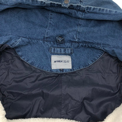 【中古品】【レディース】 AVIREX Belle アヴィレックス・ベル 3way デニムボアフードロングコート アウター 169-260128-hn-03-fur サイズ：M カラー：インディゴ 万代Net店