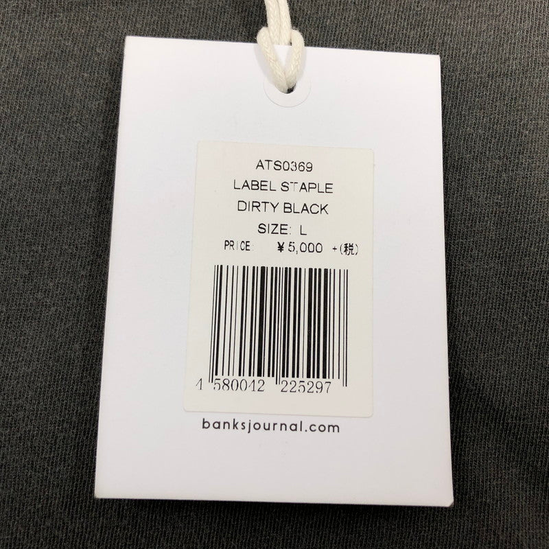 【現状渡し品】【メンズ】 BANKS バンクス 半袖Tシャツ トップス 141-251116-hn-08-fur サイズ：L カラー：ダーティーブラック 万代Net店