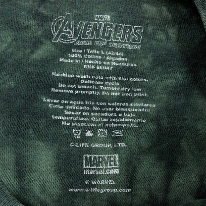 【現状渡し品】【メンズ】 MARVEL マーベル HULK VS HULK BUSTER S/S TEE ハルクvsハルクバスター 半袖Tシャツ トップス 146-260422-hn-01-fur サイズ：L カラー：グリーン系 万代Net店