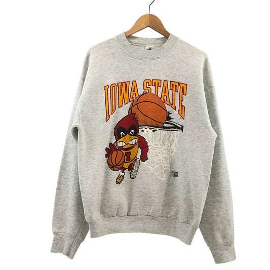 【中古品】【メンズ】 FRUIT OF THE LOOM フルーツオブザルーム IOWA STATE BASKETBALL SWEATSHIRT USA製 スウェット トレーナー トップス 146-260422-hn-02-fur サイズ：L カラー：グレー 万代Net店